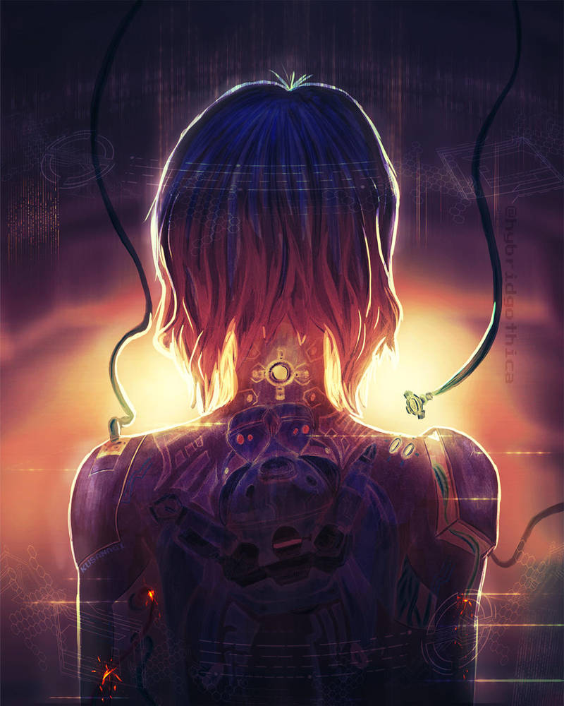 The Ghost of Motoko. by hybridgothica