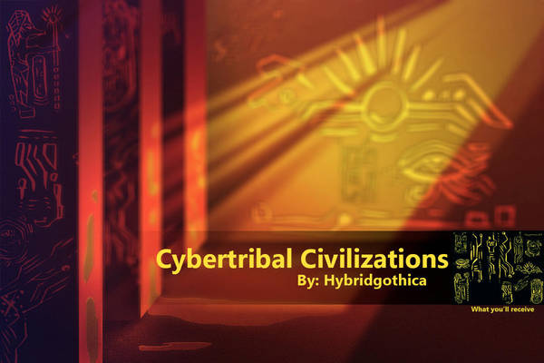 Cybertribal Civilizations Brushes. by hybridgothica