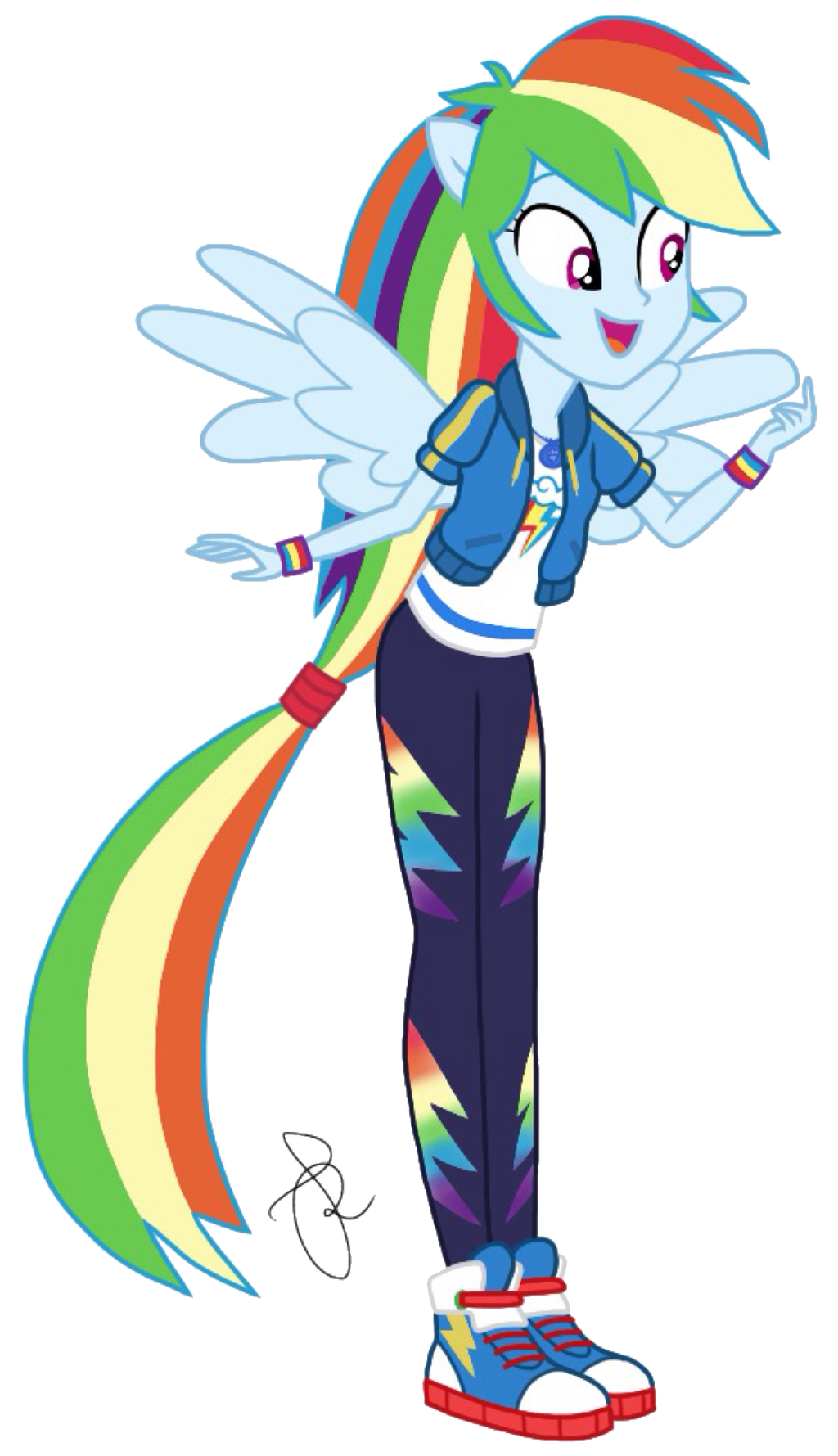 Rainbow Dash Pointing At You Vector (Version 2) by 