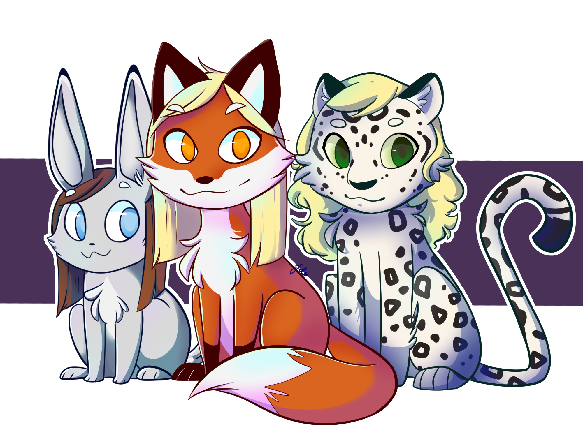 Patreon Commission: Animal Friends by JaidenAnimations