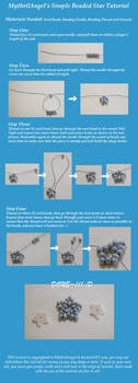 Simple Beaded Star Tutorial by MythrilAngel