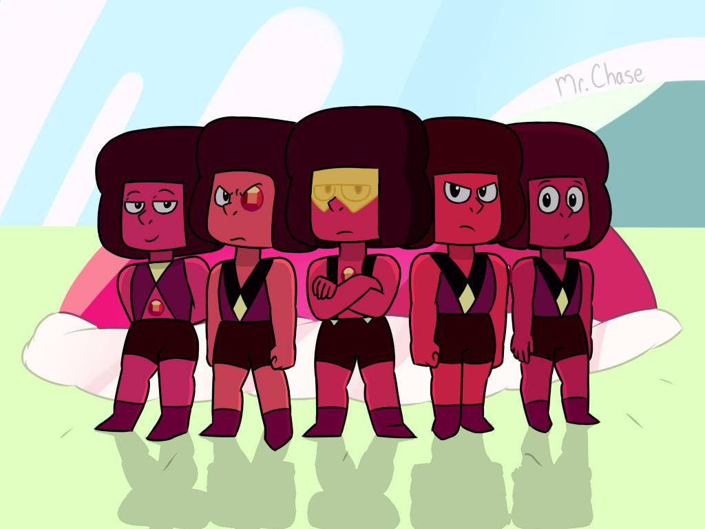 I was in the mood to draw the five Rubies today.