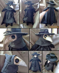 Plague Doctor Doll by bezzalair