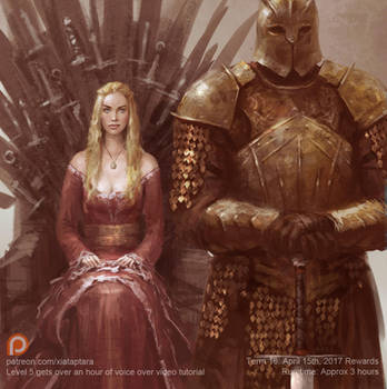 Cersei and the mountain by XiaTaptara