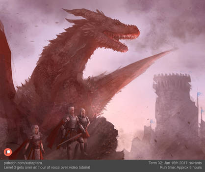 Aegon on Dragonstone quick concept art by XiaTaptara