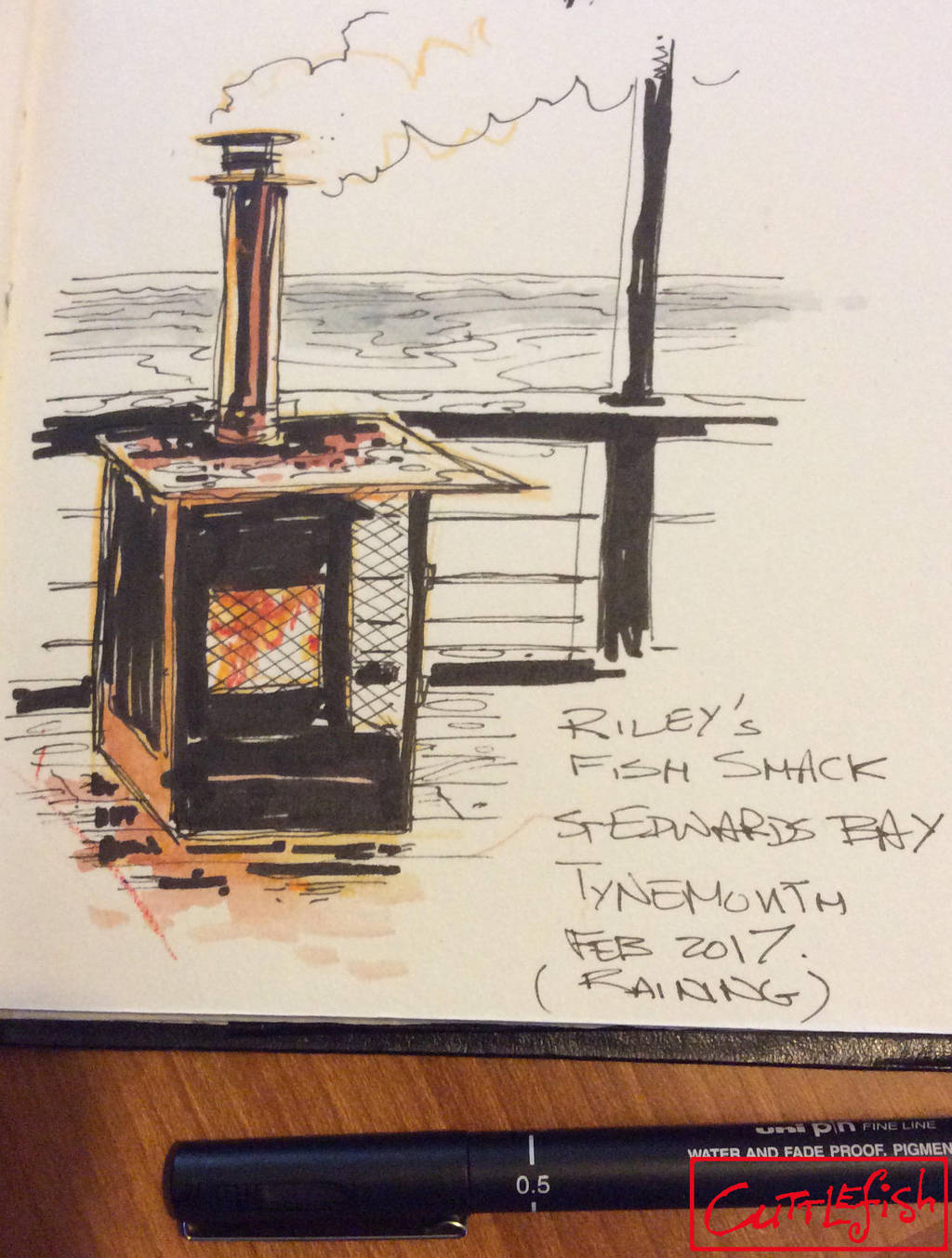 Breakfast at Riley's Fish Shack Tynemouth by m99art