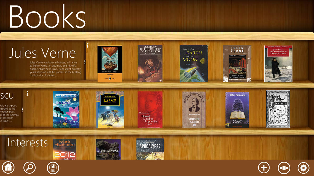 Metro UI Books (bookshelf view) by BrebenelSilviu on DeviantArt