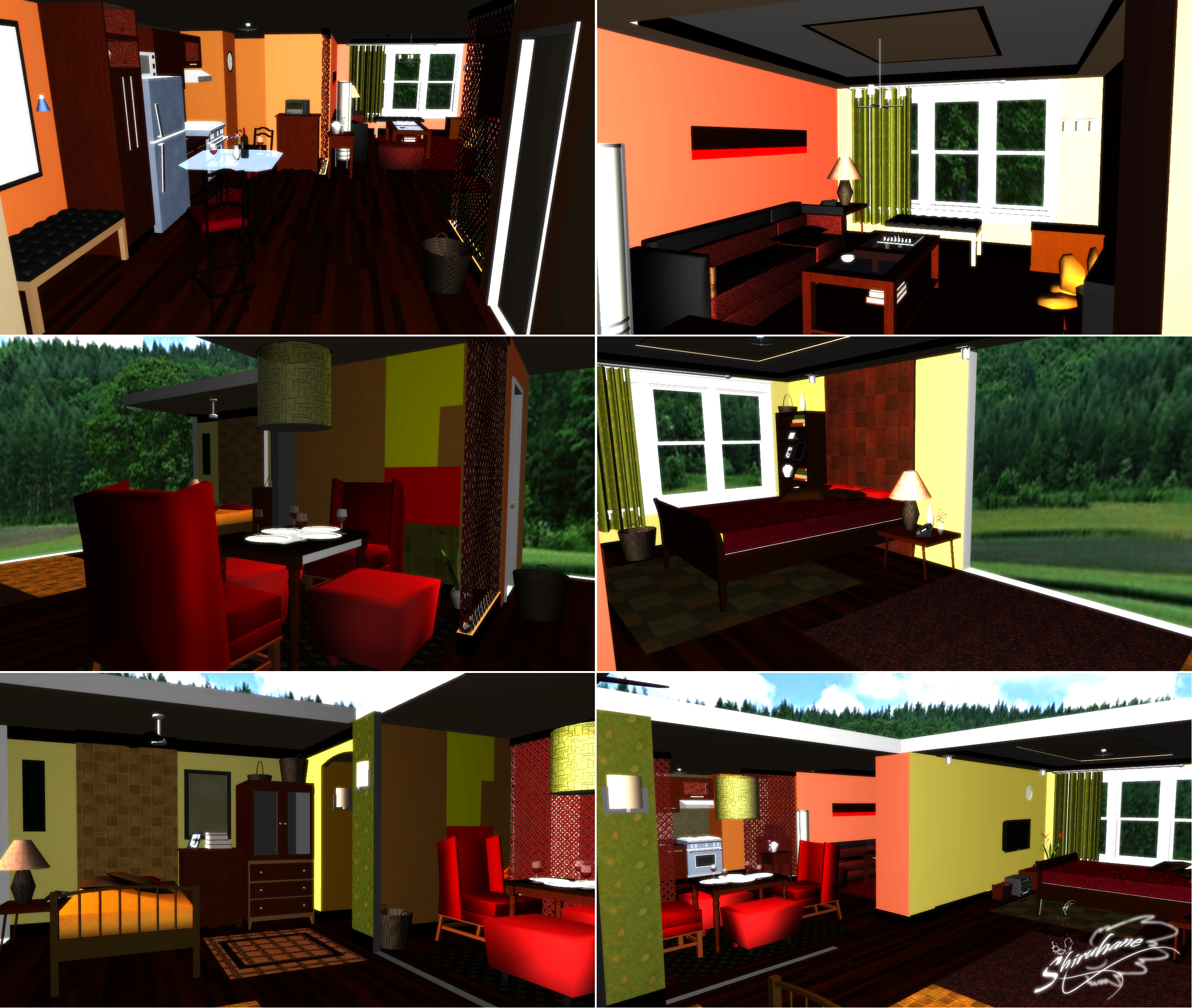 Condominium House - MMD Stage DL by DiemDo-Shiruhane