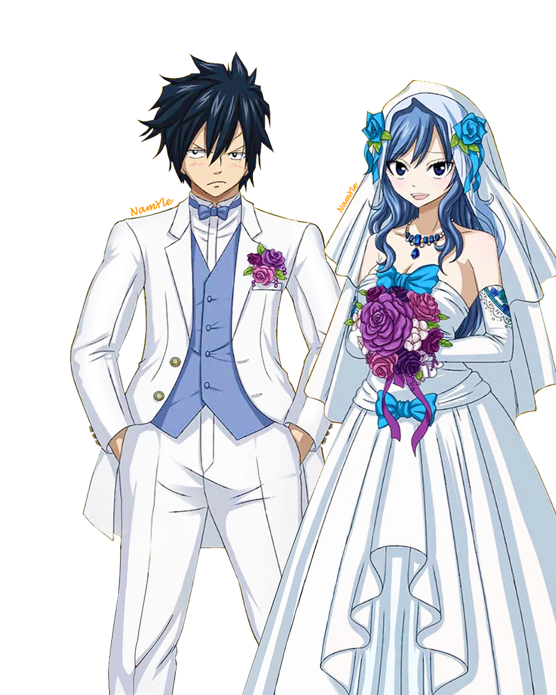 Wedding Gray and Juvia (Render) by Namyle on DeviantArt