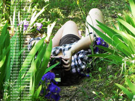 Laying in the flower by AlekseySteewart