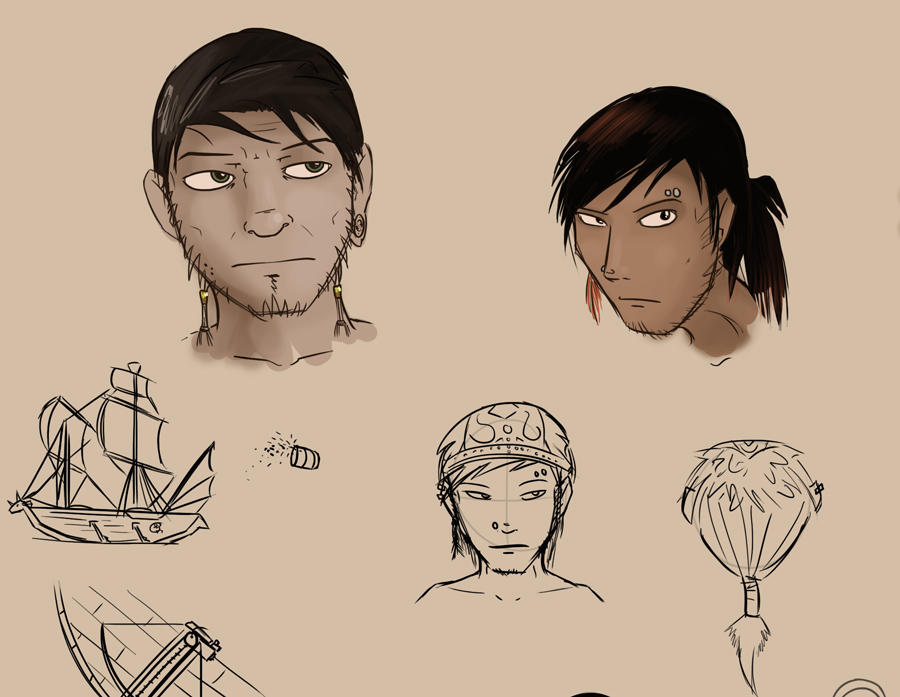 Misc. Concept Sketches by RealBigNUKE