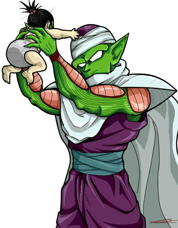 Baby Pan and uncle Piccolo. by TheBombDiggity666 on DeviantArt