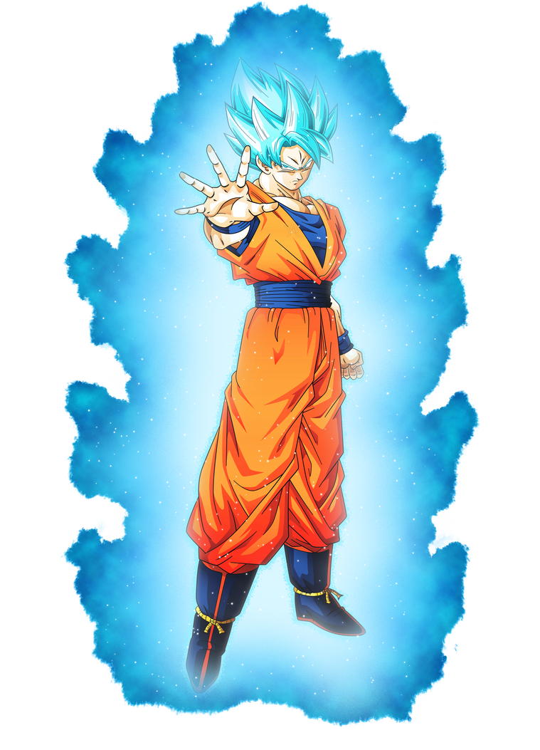 Super Saiyan Blue Goku 4 Aura By Aubreiprince On Deviantart