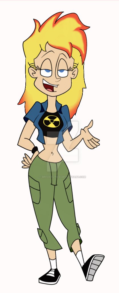 Johnny Test With Long Hair Female By Shurikenpink On