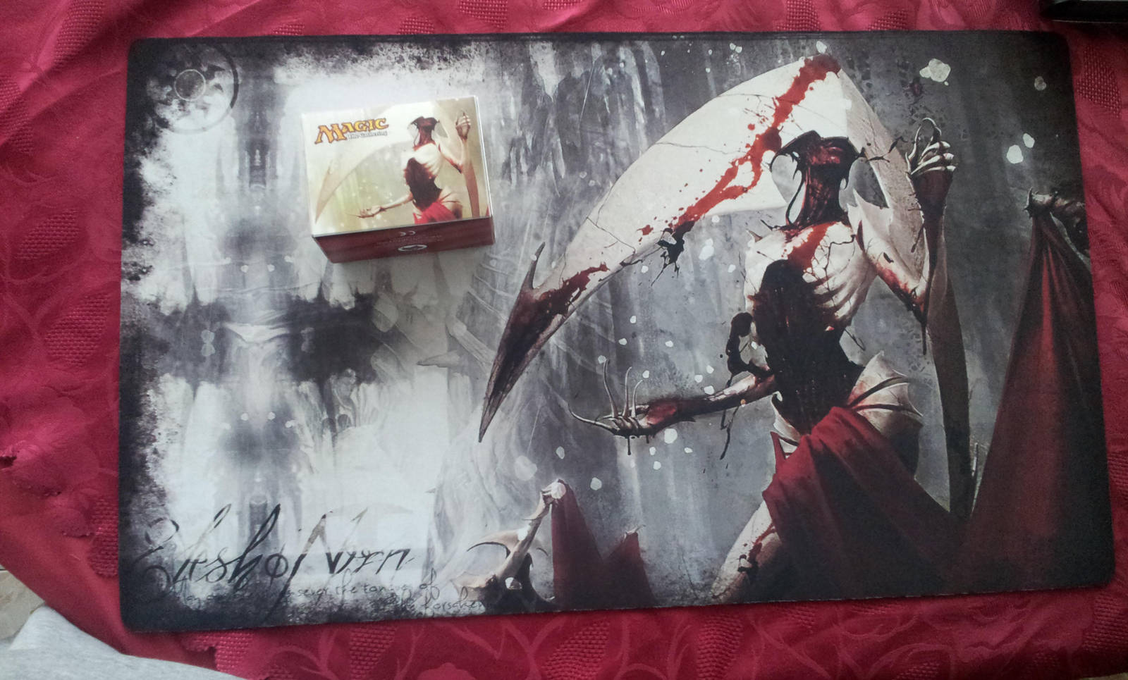 Elesh Norn - Bloody Cenobite Custom Playmat by Lith-1989