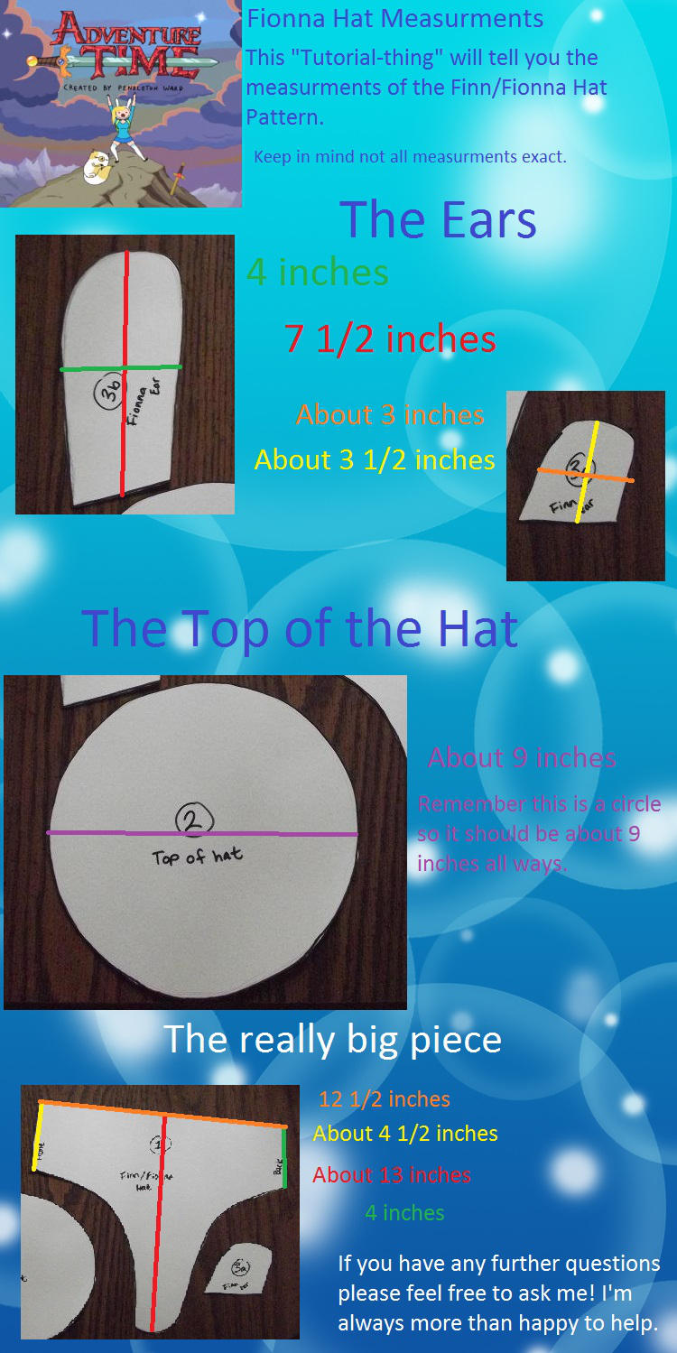 Fionna Hat Measurement Tutorial by MishaCosplay