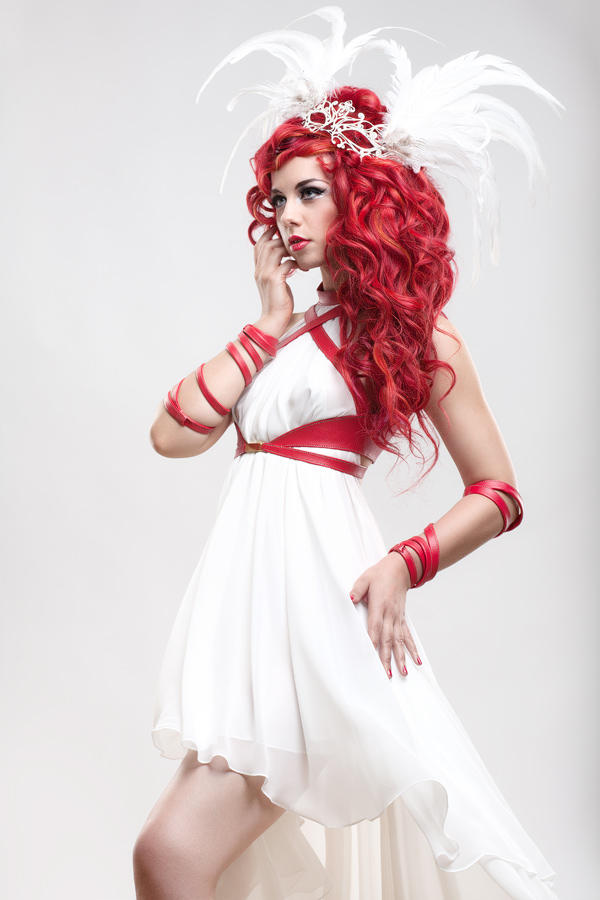 Soft Silk and Red Leather by blackfantastix
