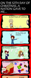 12 Days of Hetalia Christmas by Brittlander
