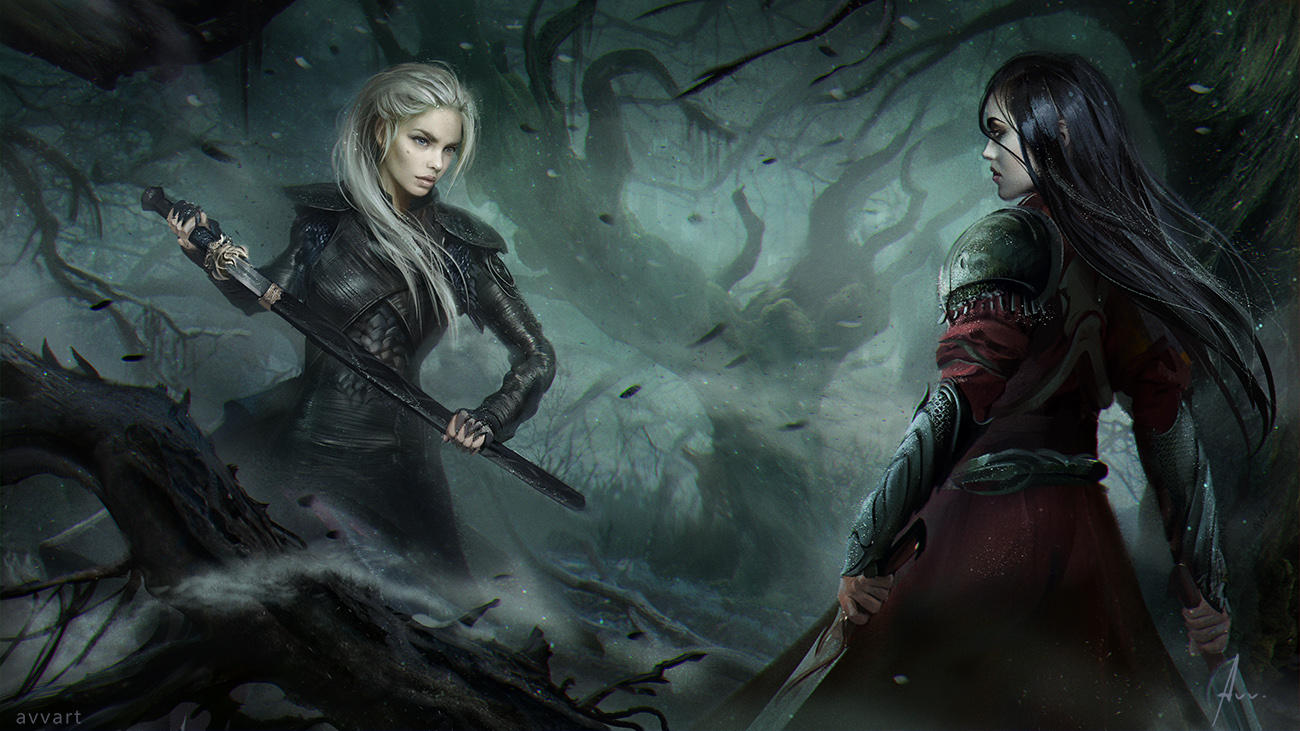 in the dark forest by avvart