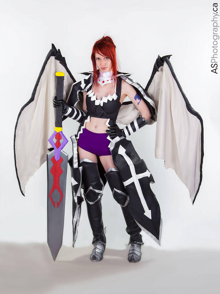 Fairy Tail Erza Scarlet Black Wing Armor Cosplay By Vikkiievoltage