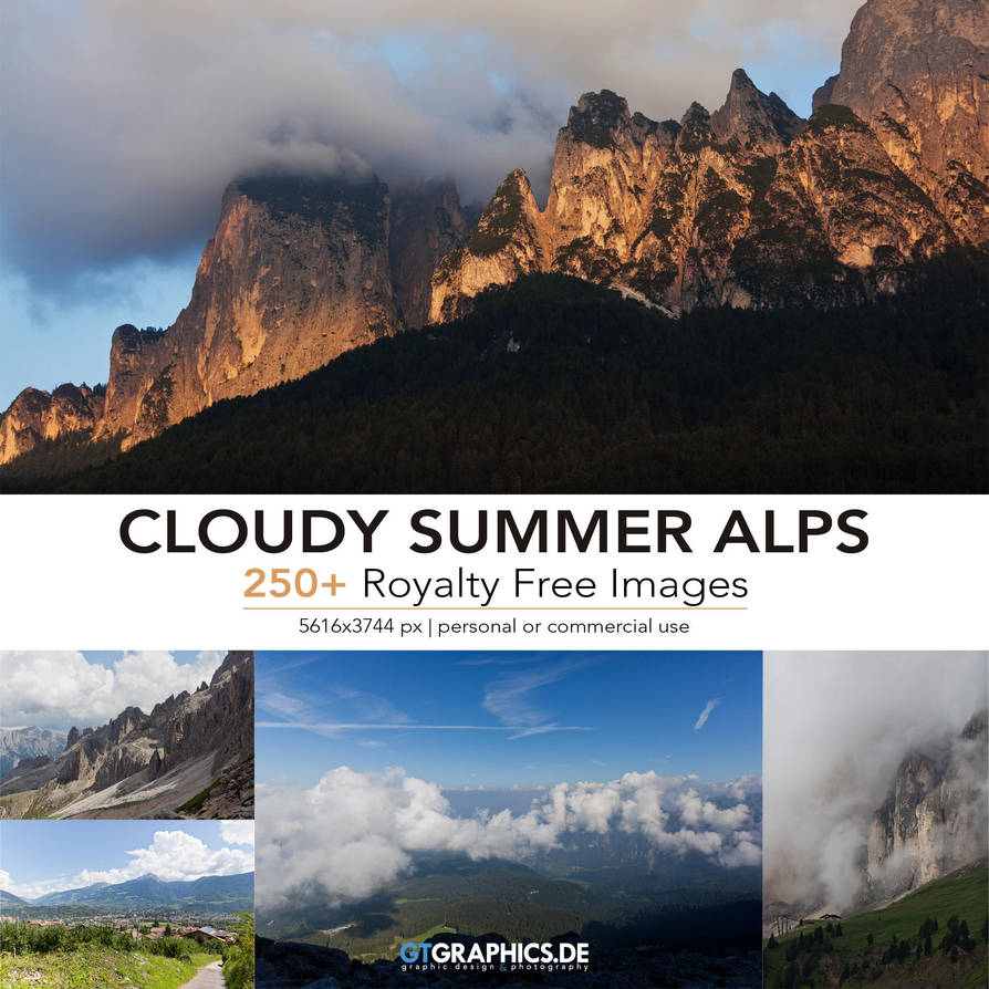 Cloudy Summer Alps Reference Pack by TobiasRoetsch