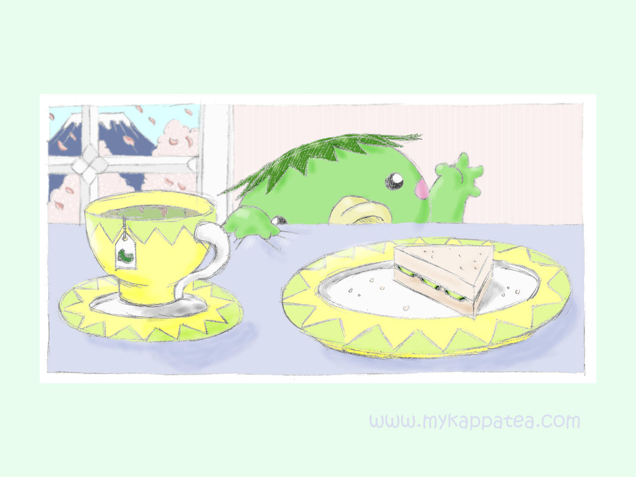 My Kappa Tea Wallpaper by bumblefly