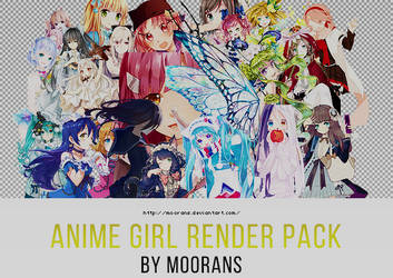 Anime Girl Render Pack 1 By Moorans On Deviantart