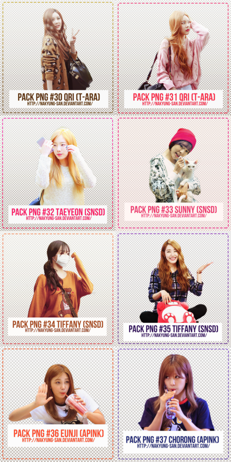Big Share Pack PNG Happy 400+ Watchers by NaKyung-san