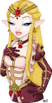 .:Gift-Art:. Queen Zelda by Metroid-Tamer
