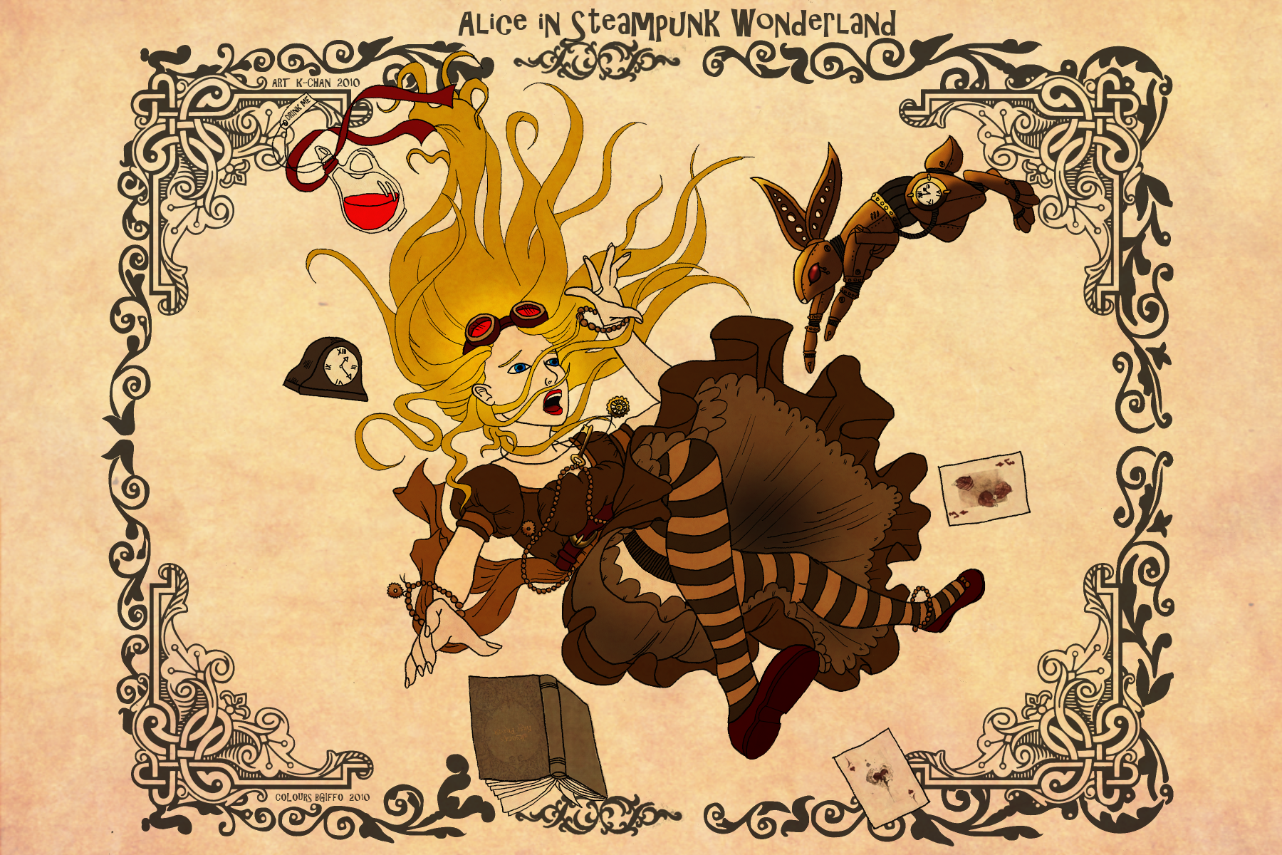 Alice in Steampunk Wonderland by bgiffo