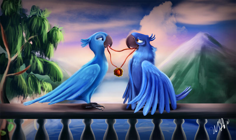 Blu And Jewel By Cicakkia On Deviantart Blu And Jewel By Cicakkia