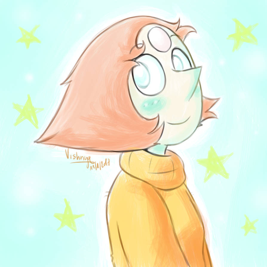 tired and bored so i randomly drew a cute pearl i don't understand people who dislike her i me she's nice and so pretty