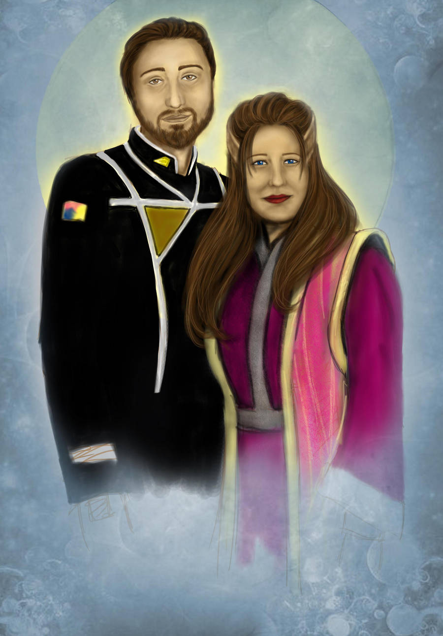 Carola and me Babylon 5 style by NeroonCousland