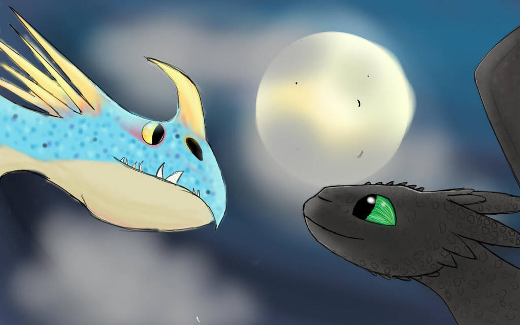 Stormfly and Toothless by BreezieM30w on DeviantArt