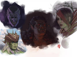 Sketchbook - Heads and Colors by Changinghand