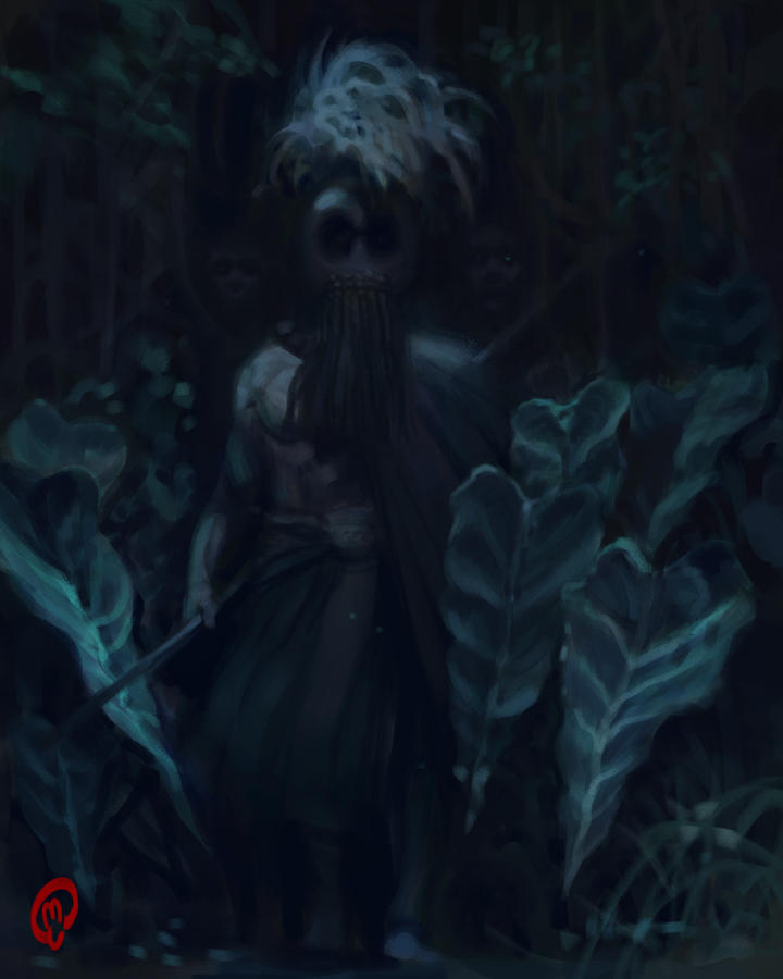 Night Marchers And Taro Leaves by Changinghand on DeviantArt