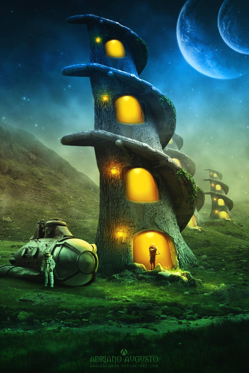 Arriving in a Strange Planet by adrianoampb