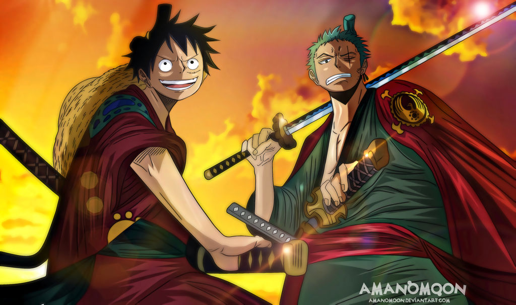 One Piece Chapter 912 Zoro and Luffy back Basil by ...