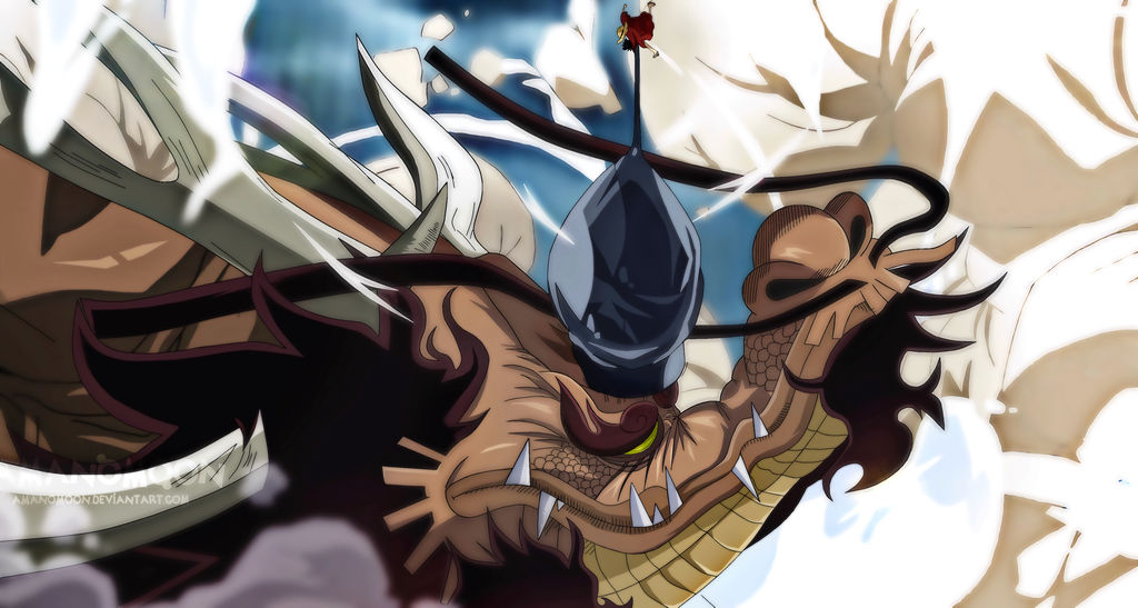 One Piece Chapter 922 Luffy Vs Kaido Elephant Gun By Amanomoon On