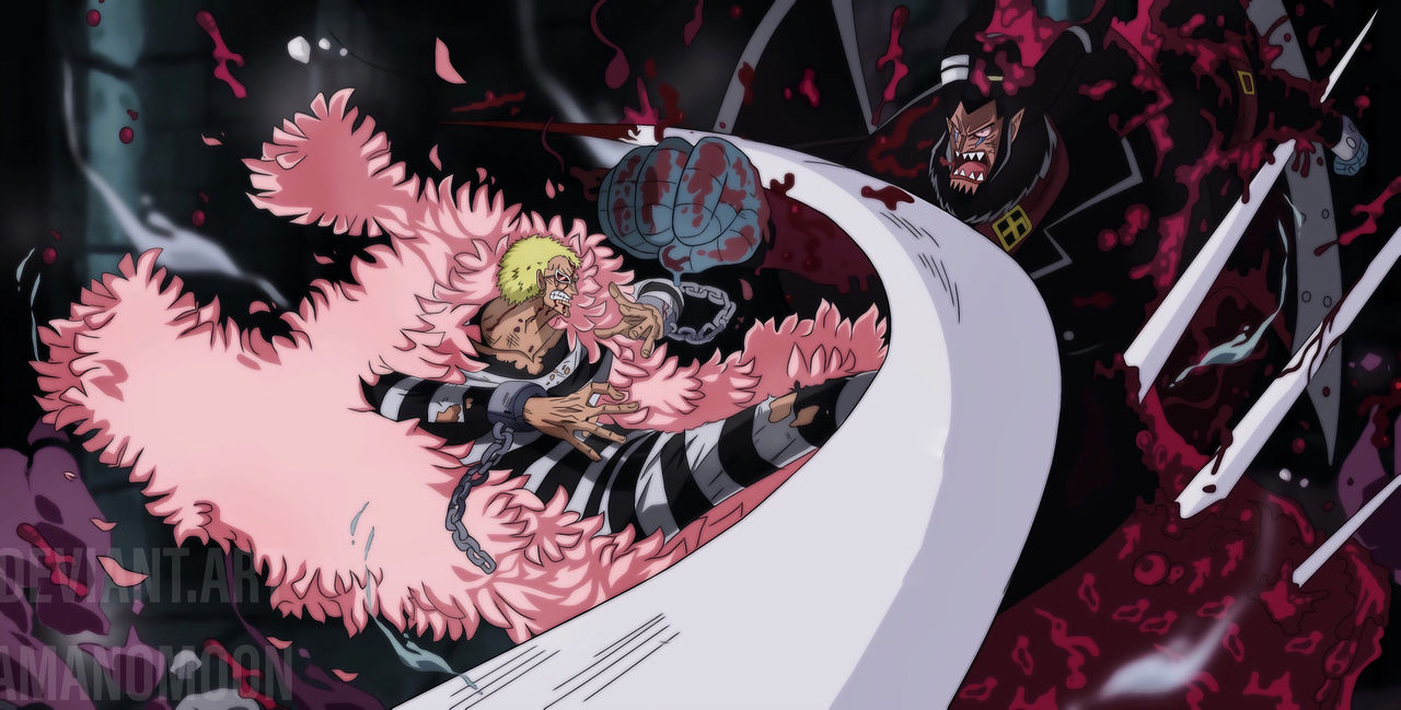 One Piece Doflamingo Magellan Escape Impel Down by Amanomoon on DeviantArt