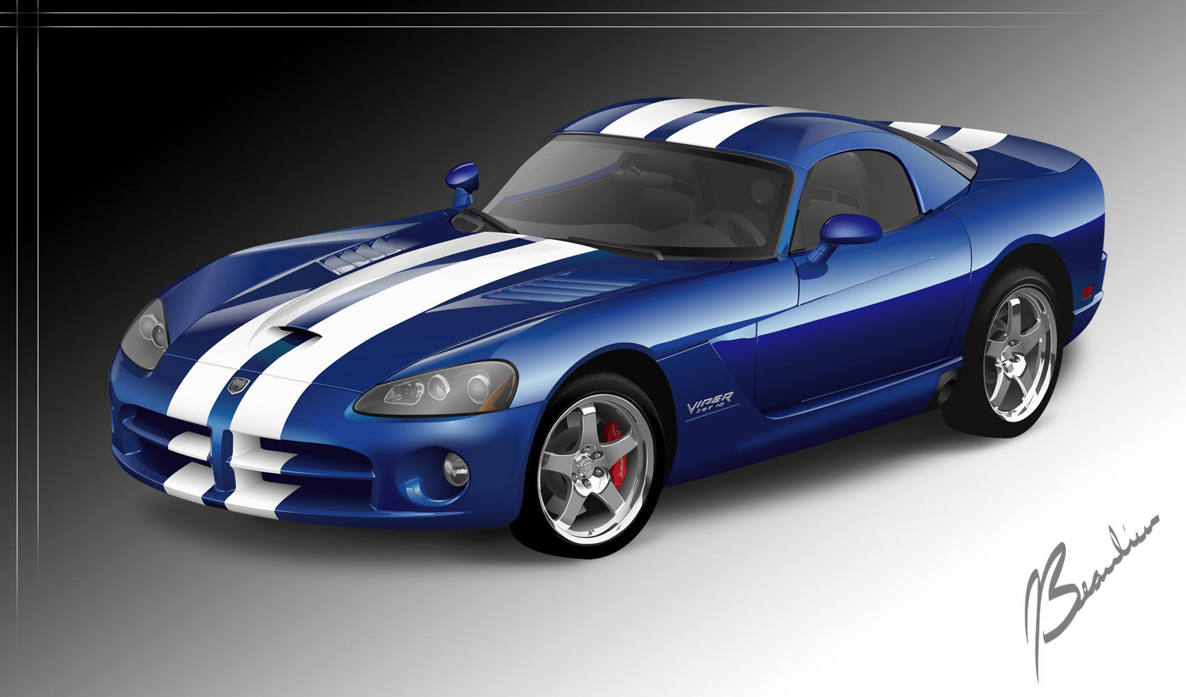 Dodge Viper Vector by DesertViper