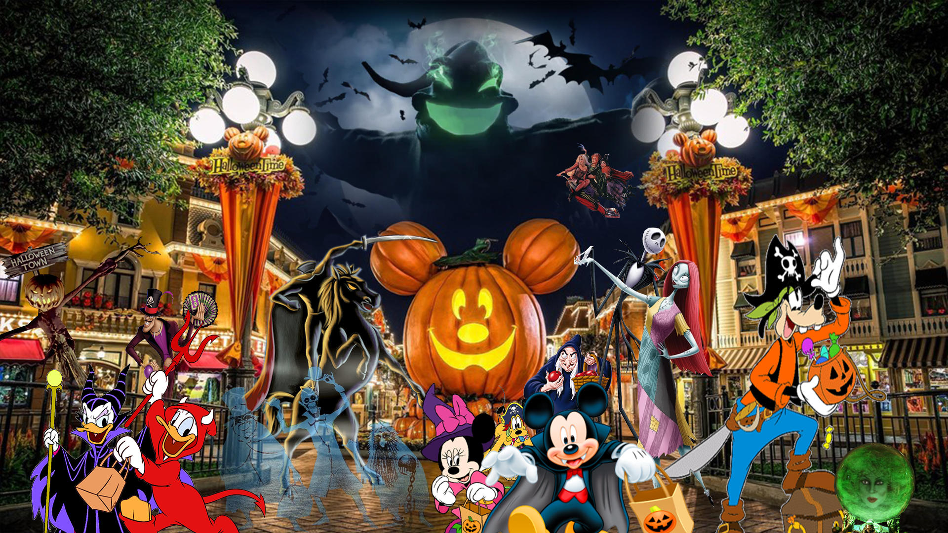 Disneyland Halloween Wallpaper by TheDarkMamba995 on