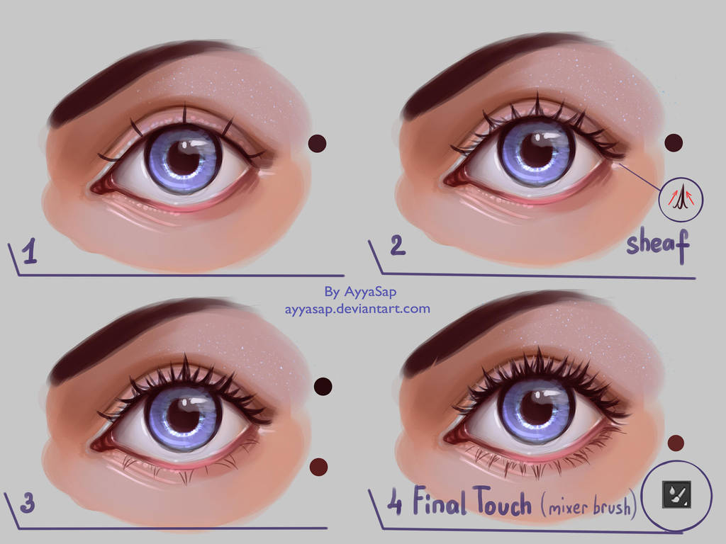 Eyelashes Tutorial By Ayyasap On Deviantart
