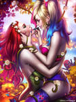 (Crazy love) Harley Quinn x Poison Ivy by AyyaSAP