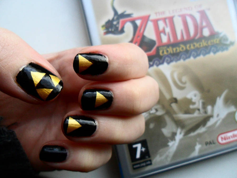 Zelda Nail Art By Ras Blackfire On Deviantart Zelda Nail Art By Ras Blackfire