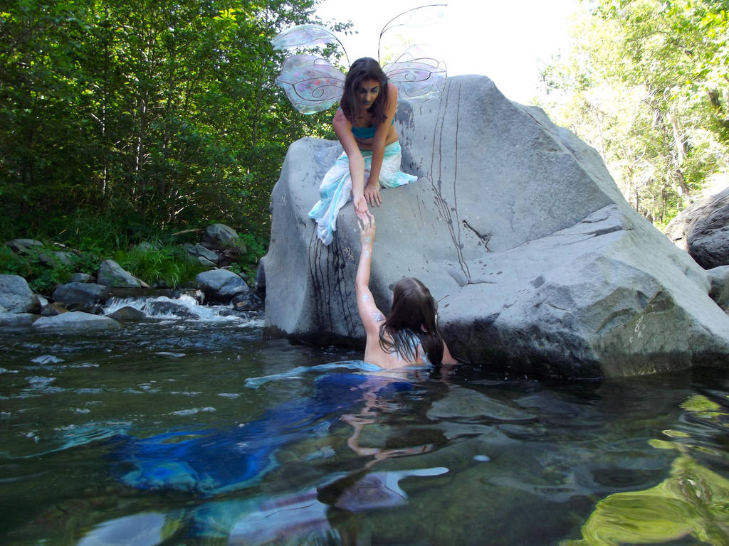 Mermaid and Faerie I by pyrodice