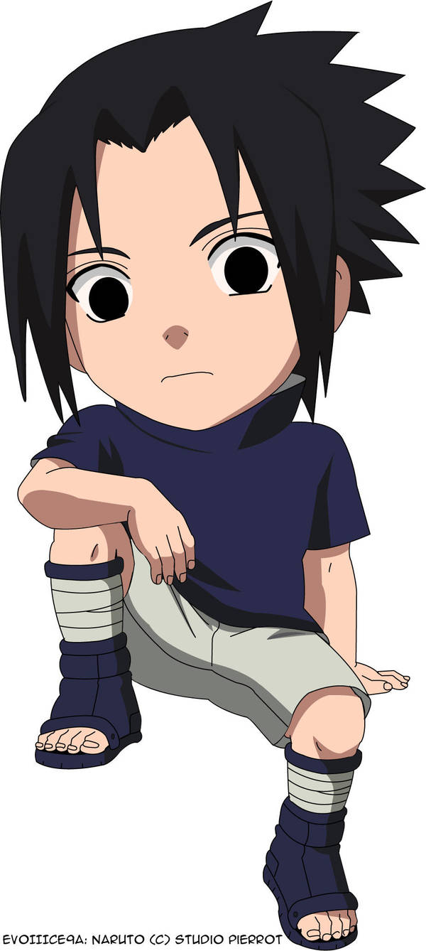 Chibi But Big Headed Sasuke by EvoIIICE9A