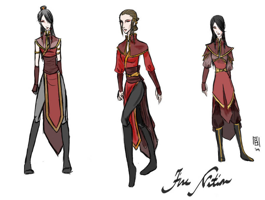 Fire Nation Designs by Reine-Haru
