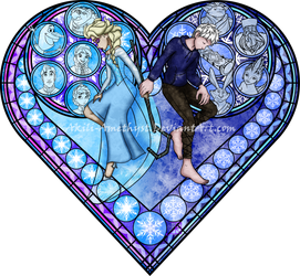 Stained Glass: Frosted Love by Akili-Amethyst