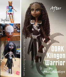 OOAK Klingon Doll -Progression- by Akili-Amethyst